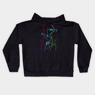 painted triangles Kids Hoodie